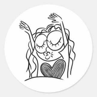 ¡Celebren! pegatina redonda