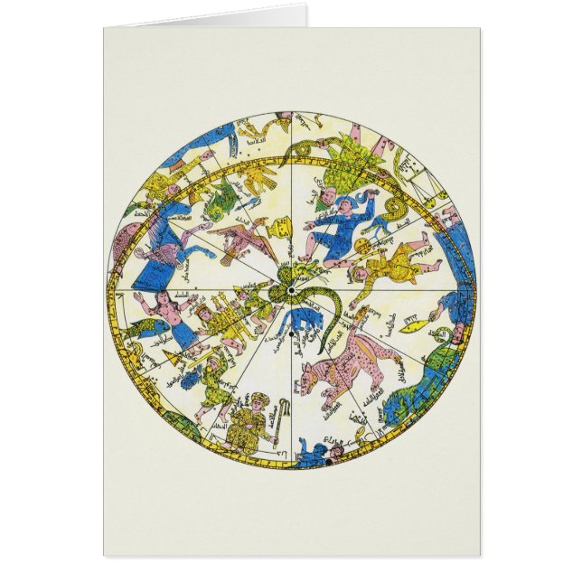 Celeste Antiguo, Esfera Árabe, Constelaciones (Frente)