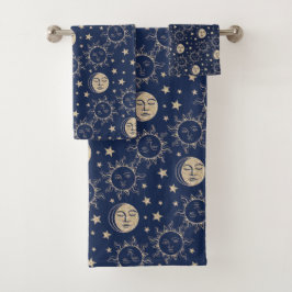 Celestial azul vintage de la Marina Mágica Retro d