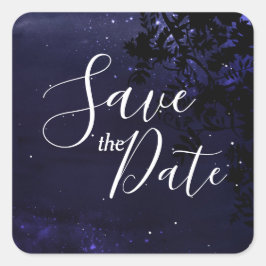 Celestial Starry Night Save the Date Pegatina