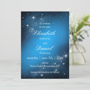 Celestial StarryNight Guardar La Invitación De Bod