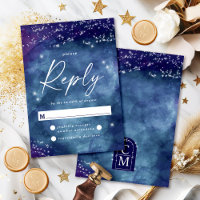 Celine ・ Elegante Tarjeta de respuesta de RSVP por