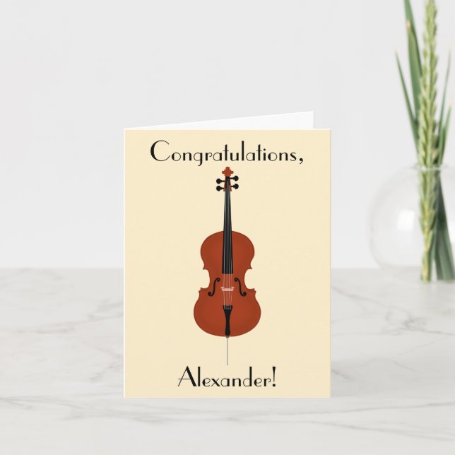 Cello Felicitaciones Tarjeta de felicitación dobla (Anverso)