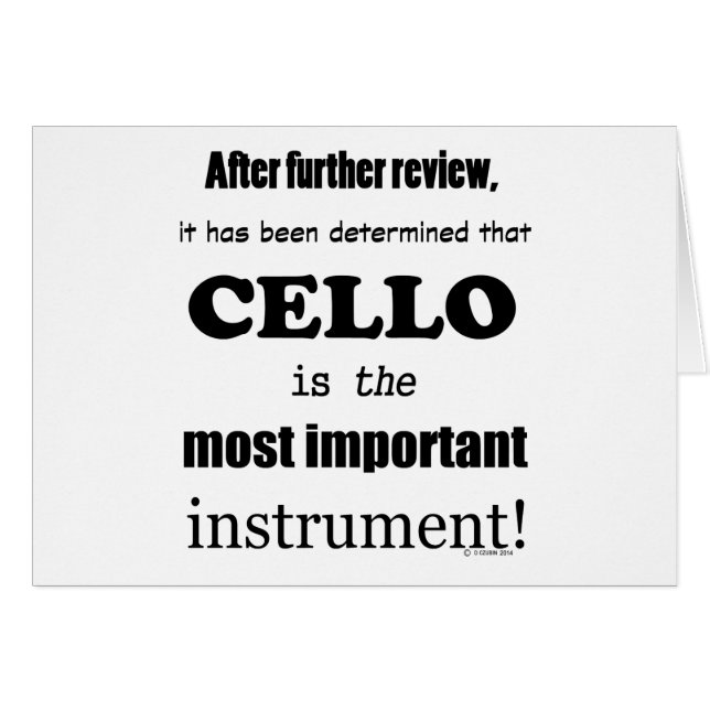 Cello Instrumento más importante (Anverso (Horizontal))