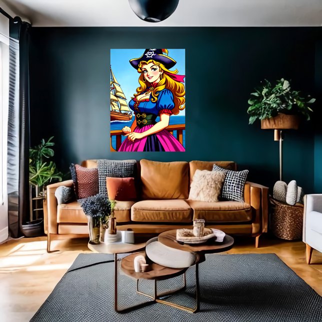 Celtic Lady Pirate | Poster de arte de IA (Subido por el creador)