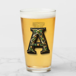 Celtic Monogram Pint Glass