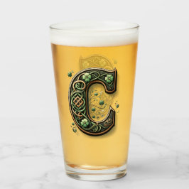 Celtic Monogram Pint Glass