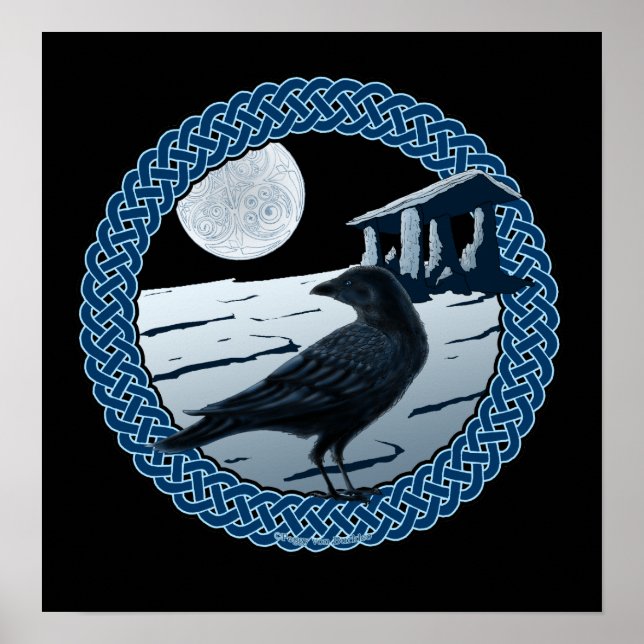 Celtic Moon, Raven & Dolman Prints & Posters (Frente)