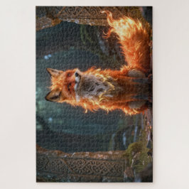 Celtic Spirit Animal Fox Jigsaw Puzzle