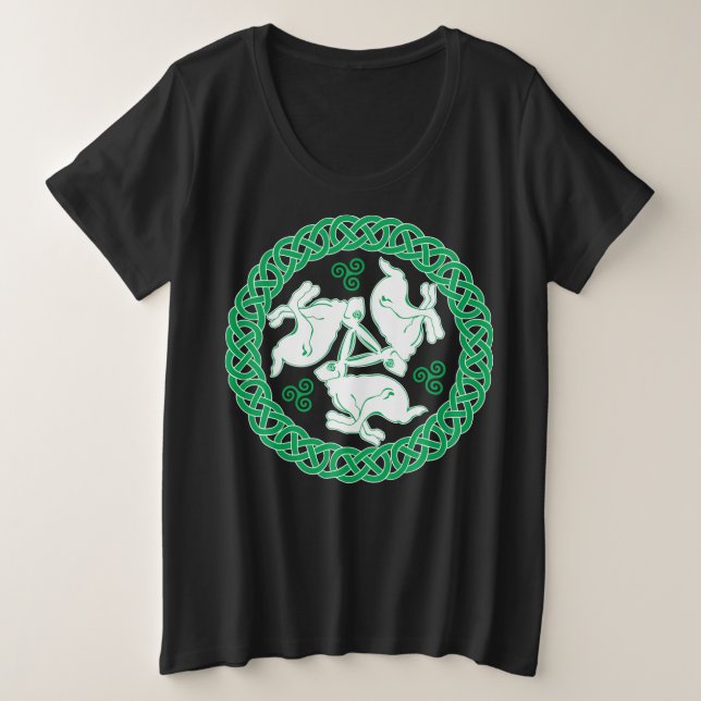 Celtic Triskele Hares (Anverso del diseño)