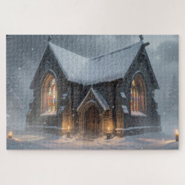 Celtic Winter Chapel Jigsaw Puzzle