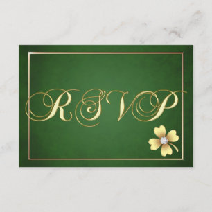 Céltico del Shamrock de oro St Patrick's Day Rsvp