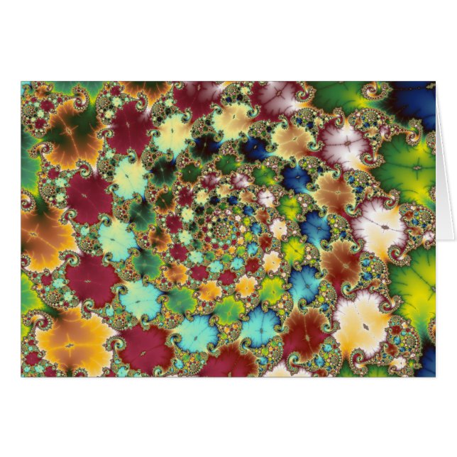 Células del fractal - tarjeta del fractal (Anverso (Horizontal))