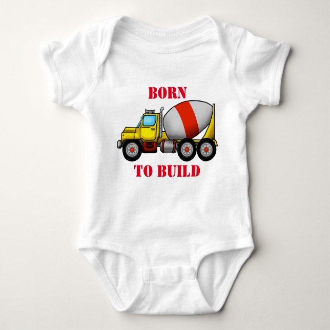 Cement Mixer Baby Jersey Bodysuit (Anverso)