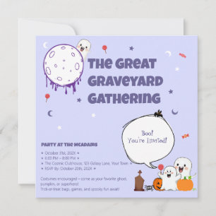 Cementerio de fantasmas lindos – Invitación de Hal