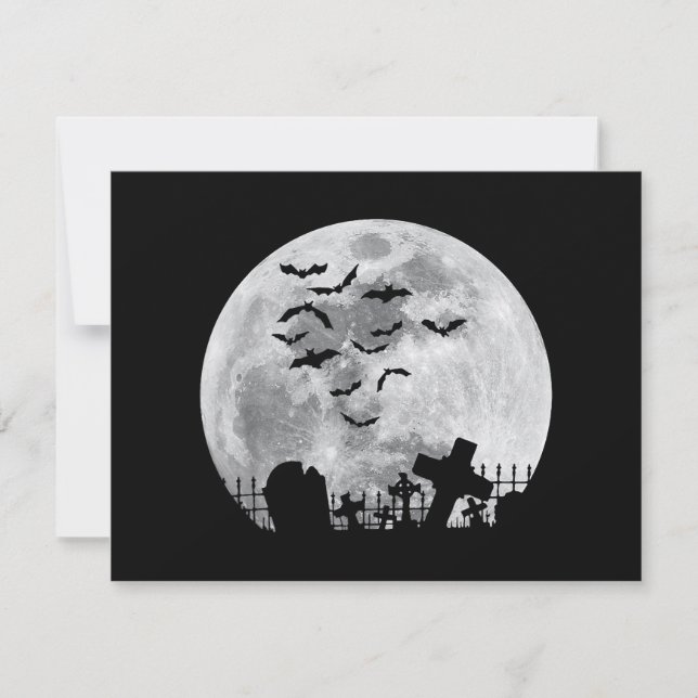 Cementerio de la Luna Llena de Halloween Graveyard (Anverso)