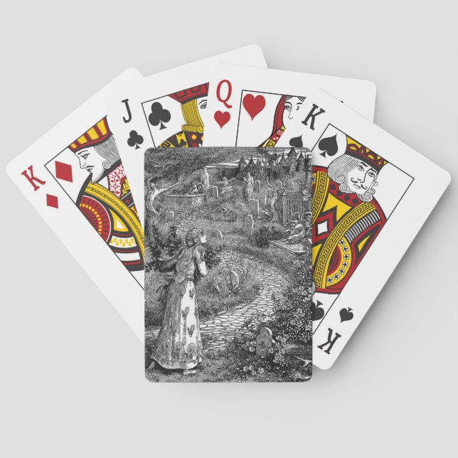 Cementerio de las cartas de juego nocturnas (Reverso)