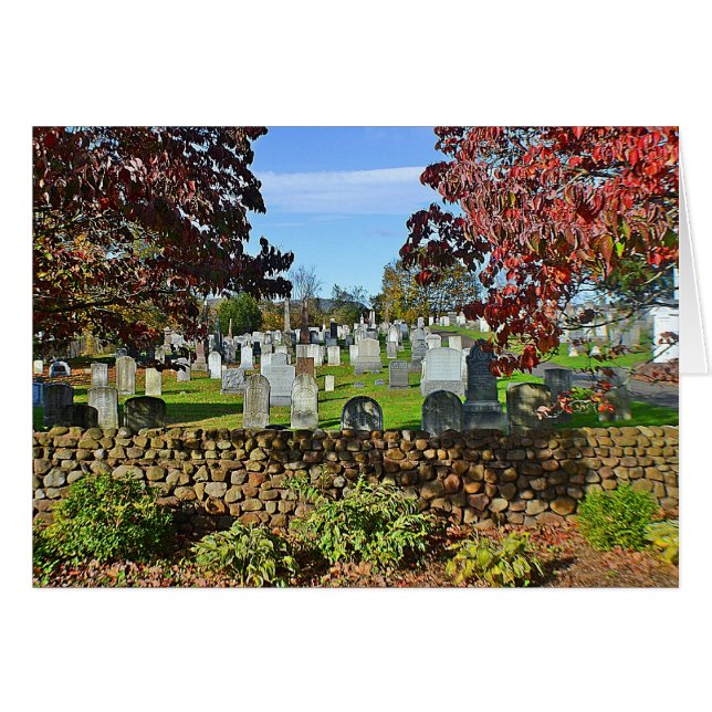 Cementerio Durham Notecard (Anverso (Horizontal))