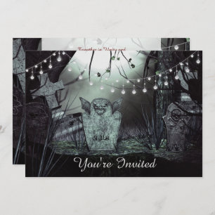 Cementerio gótico, encantadoras luces Invitación a