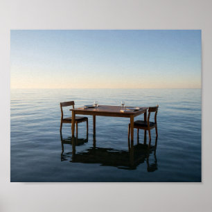 Cena al borde de la nada Póster