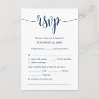 Cena Boda moderna invita a tarjetas cerradas RSVP