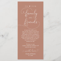 Cena boda, Posición de configuración Tarjeta de ag