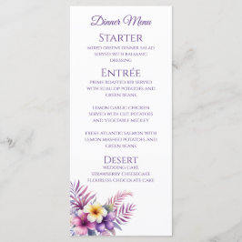 Cena boda y bar Menú Isla Romance