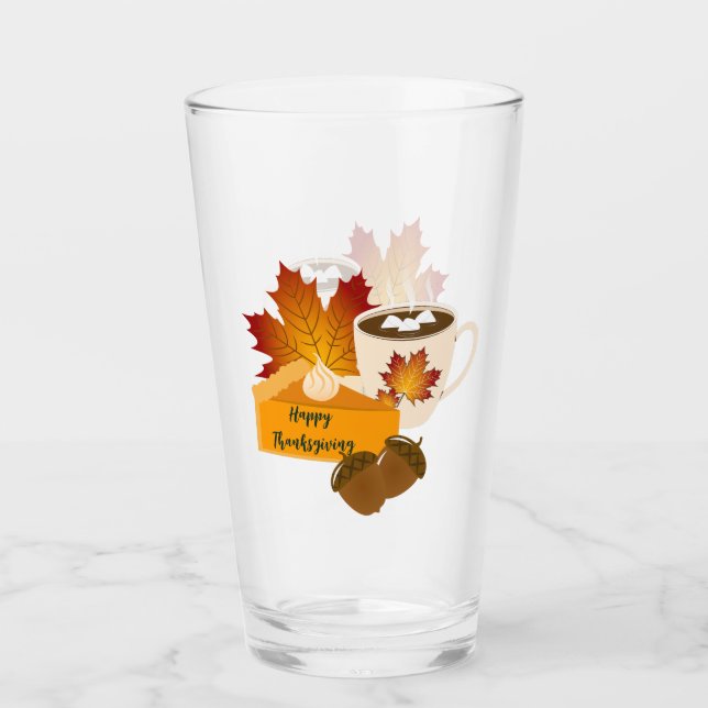 Cena de Acción de Gracias Cocina Calabaza Pie Choc (Anverso)