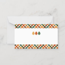 Cena de Acción de Gracias de otoño Nombra tarjetas