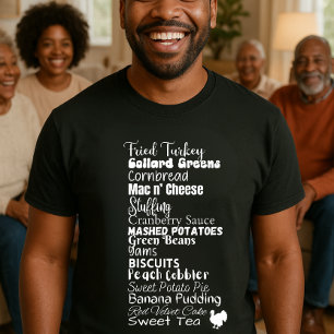 Cena de Acción de Gracias Llama Graciosa Camiseta