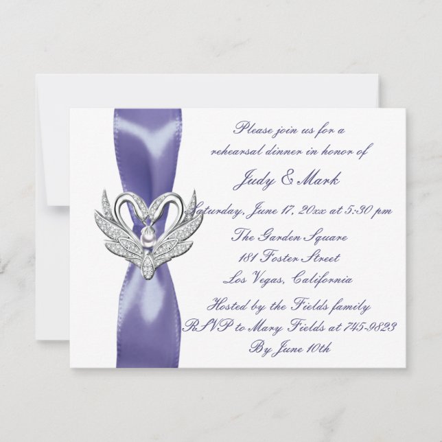 Cena de cisnes morados de plata azul (Anverso)