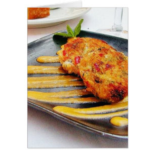 Cena de Crabcakes de Comida