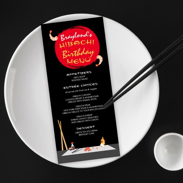 Cena de cumpleaños de Hibachi Menú Fiesta de Hibac (Subido por el creador)