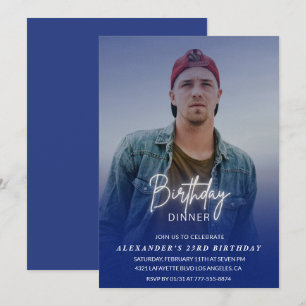Cena de cumpleaños Invitación a cumplir 23 años Fo