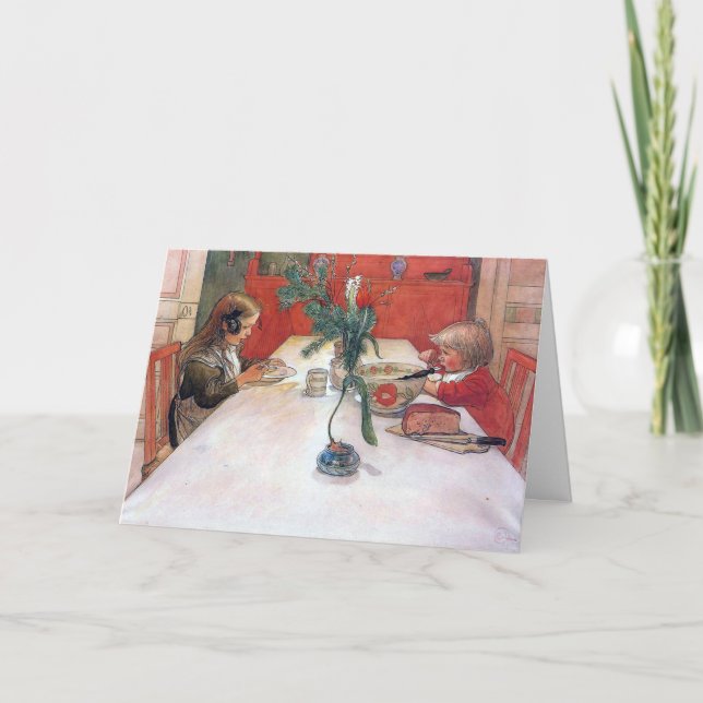 Cena de encargo de la tarjeta de Navidad de Carl (Anverso)