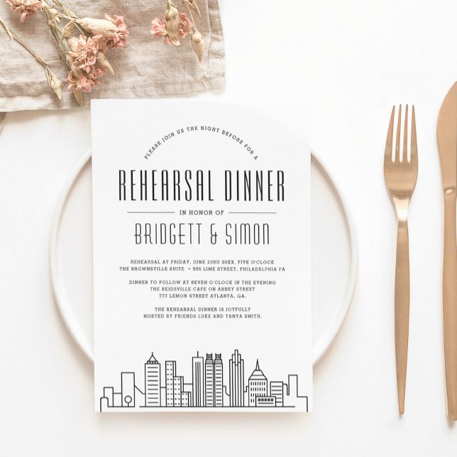 Cena de ensayo de Atlanta | Invitación al Skyline  (Subido por el creador)