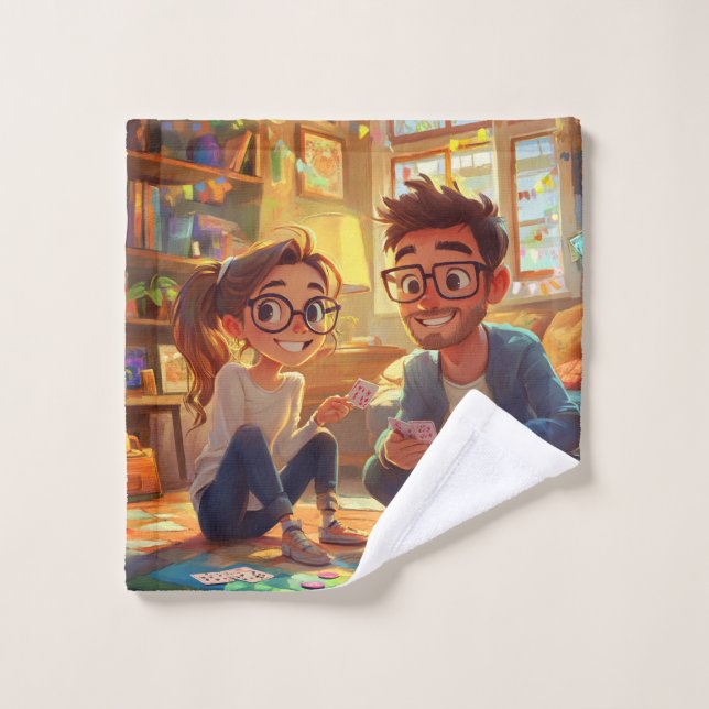 Cena de ensayo de boda con guión clásico elegante (Toallita)