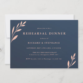 Cena de ensayo naval y follaje rosa