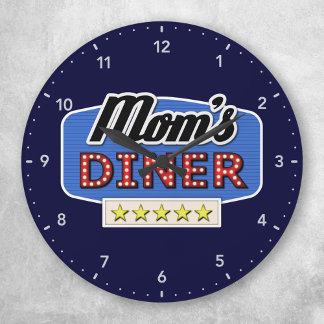Cena de mamá - Reloj de pared de cocina