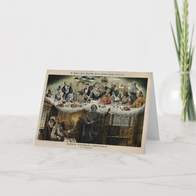 Cena de navidad británica de la reina Victoria de (Anverso)