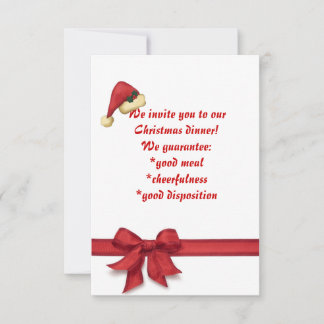 Cena de Navidades, invitación
