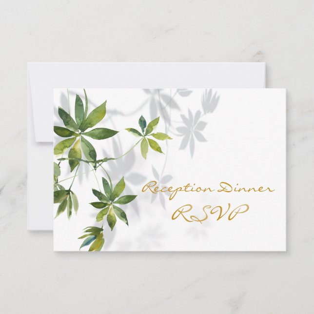 Cena de recepción de la Sombra Tropical RSVP (Anverso)
