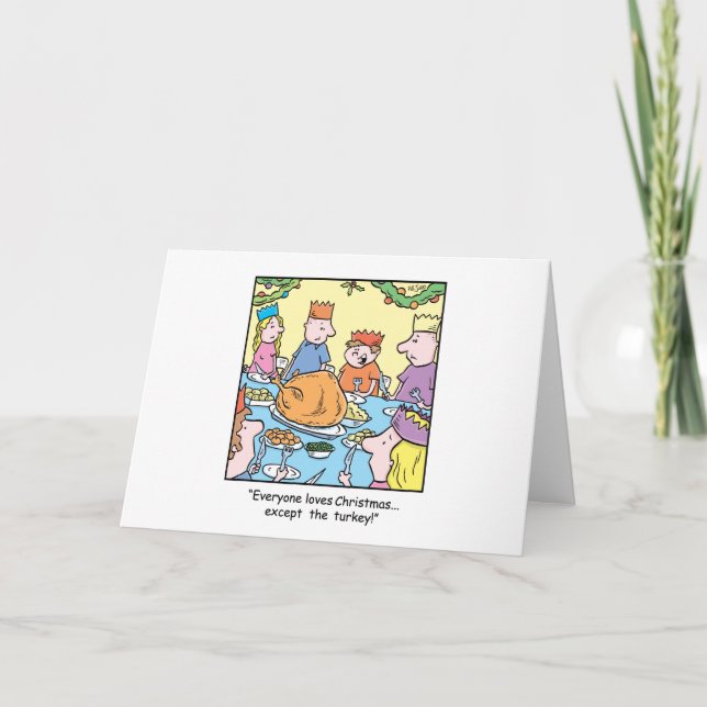 Cena de Turquía del dibujo animado del navidad (Anverso)
