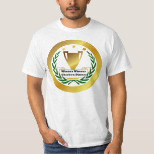 cena del pollo del ganador del ganador, CAMISETA