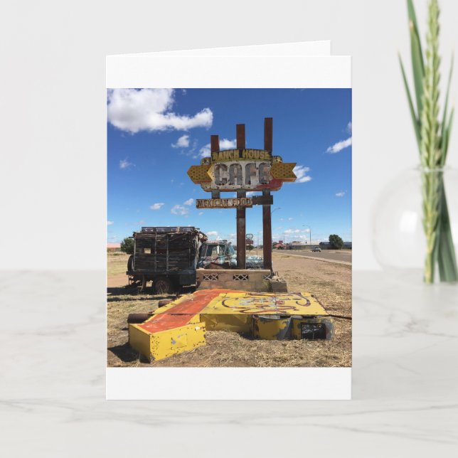 cena en la tarjeta del tucumcari (espacio en (Anverso)