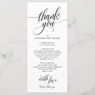 Cena ensayada Gracias por colocar tarjeta de confi