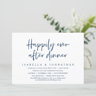 Cena Felices Para Siempre, Invitación de Boda Fuga