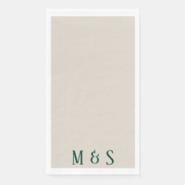 Cena floral verde fiesta servilleta