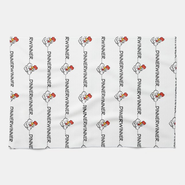 "Cena Ganadora" Toalla de parrillada Esfuerzo Olím (Horizontal)