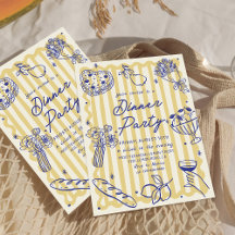 Cena italiana La Dolce Vita Invitación a cumpleaño